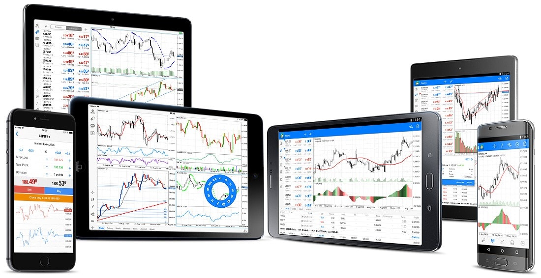 Le trading pour Mobile dans MetaTrader 5 vous permet de trader le Forex et la Bourse via un téléphone, un smartphone ou une tablette IOS ou Android
