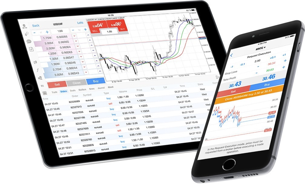 Le système de trading MetaTrader 5 pour iPhone/iPad comprend deux systèmes de comptabilité des positions, un ensemble complet d'ordres et des fonctions de trading, le market depth, et beaucoup plus pour mettre en oeuvre une stratégie de trading complexe