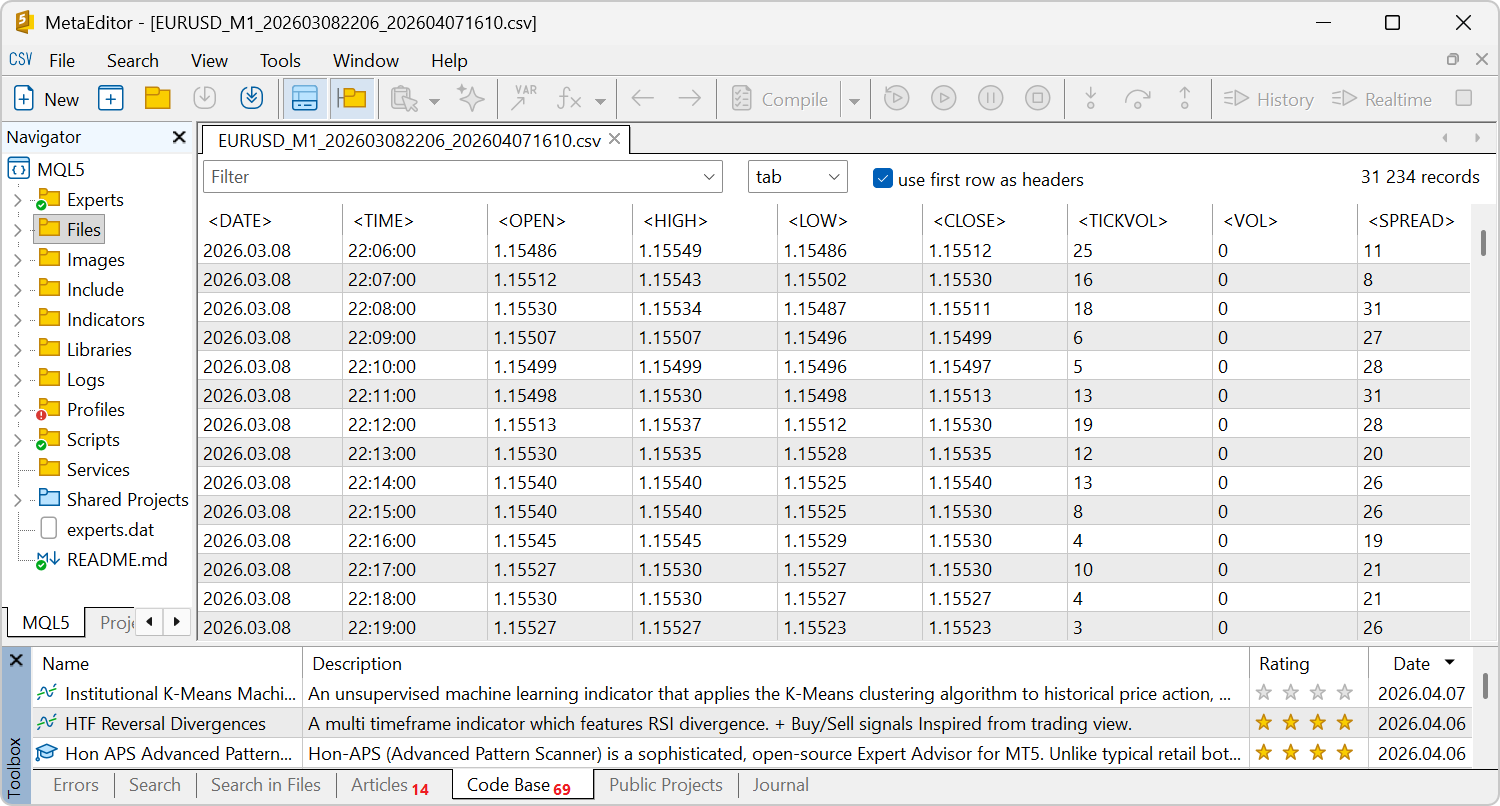 CSV table view feature added CSV table view feature added