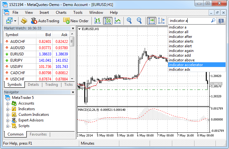 MetaTrader 5 trading terminal build 965: Smart Search, OTP and Money Transfer between Accounts