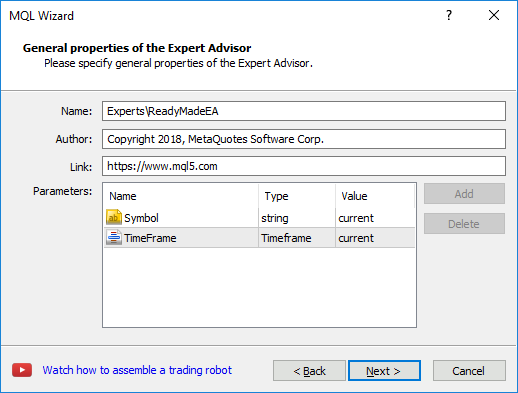 Creating A Ready Made Expert Advisor Mql4 Mql!   5 Wizard Metatrader 5 - 