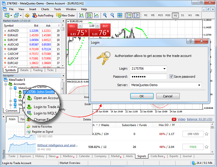 Login Guia De Introdu o Ajuda Para O MetaTrader 5